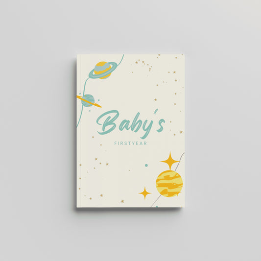 Baby's First Year Green - Milestones Book
