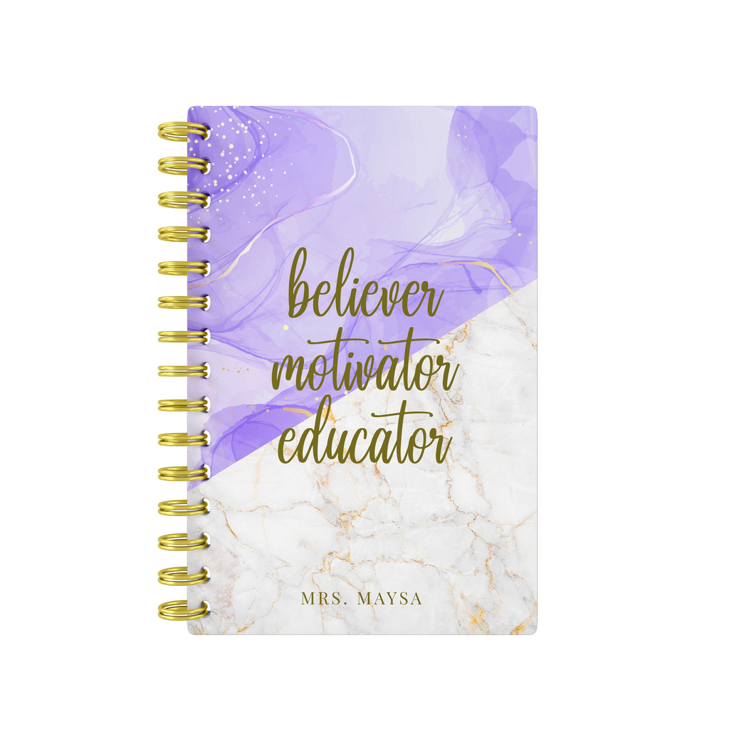 Marbel Mix Purple - Teacher Planner