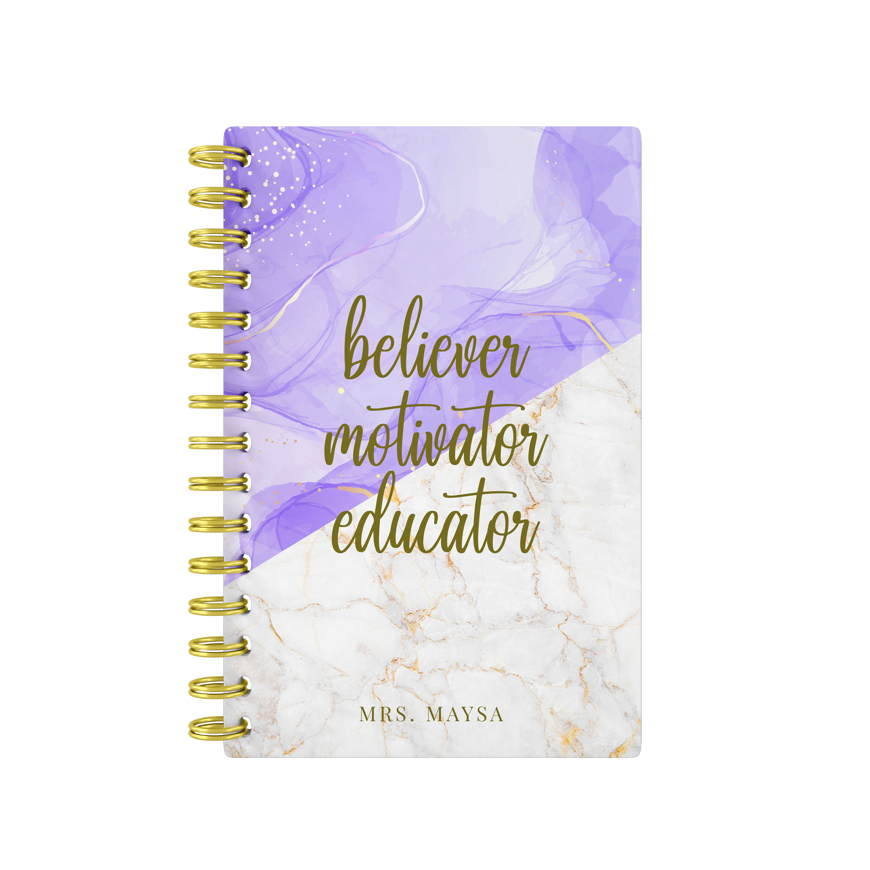 Marbel Mix Purple - Teacher Planner