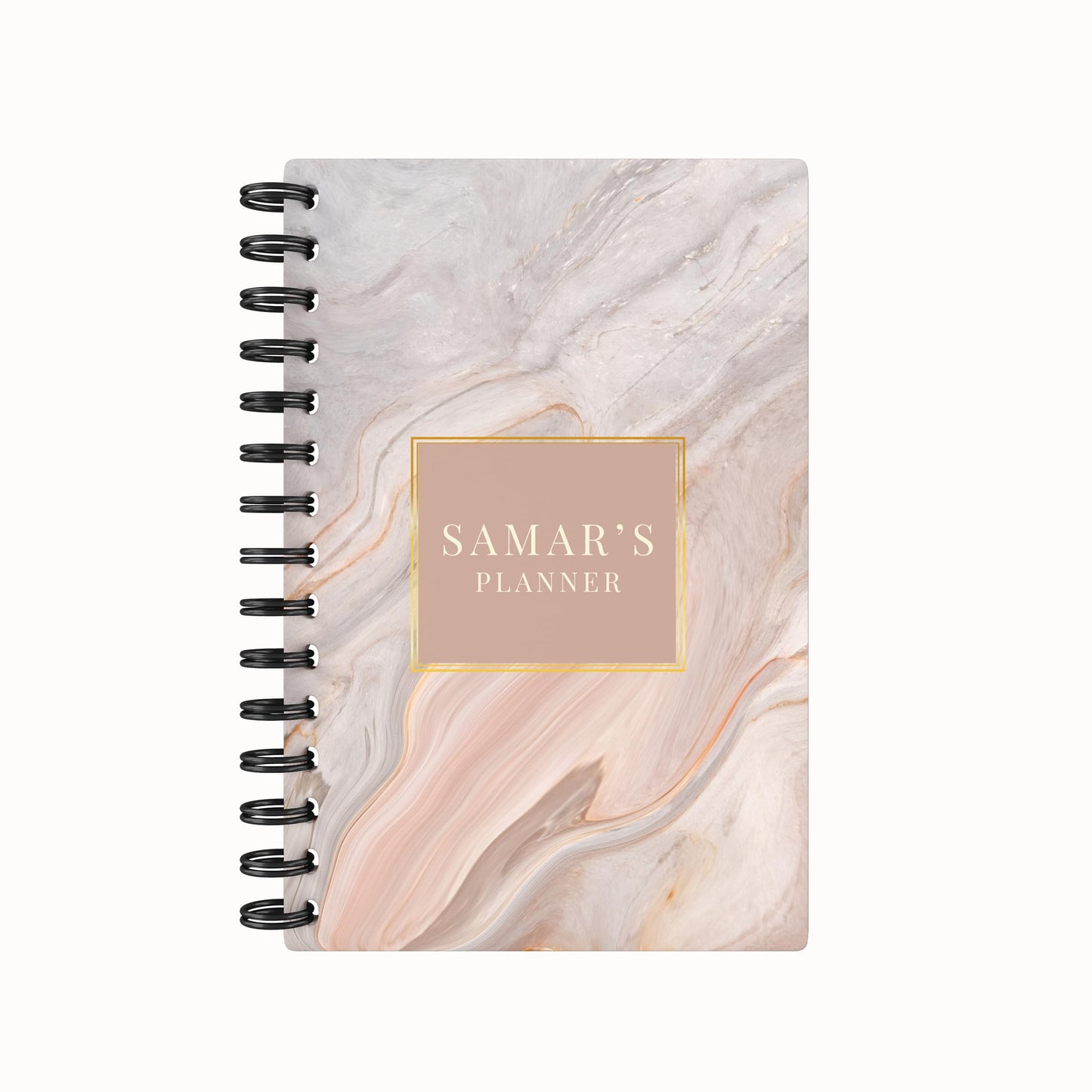 Nude Marble Lined Notebook