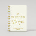 Let the Adventure Begin - Beige - Gold Foil Wedding Planner