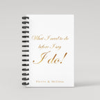 What I need to do before I say I do Gold Foil Wedding Planner