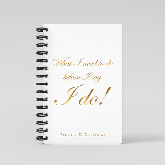 What I need to do before I say I do Gold Foil Wedding Planner