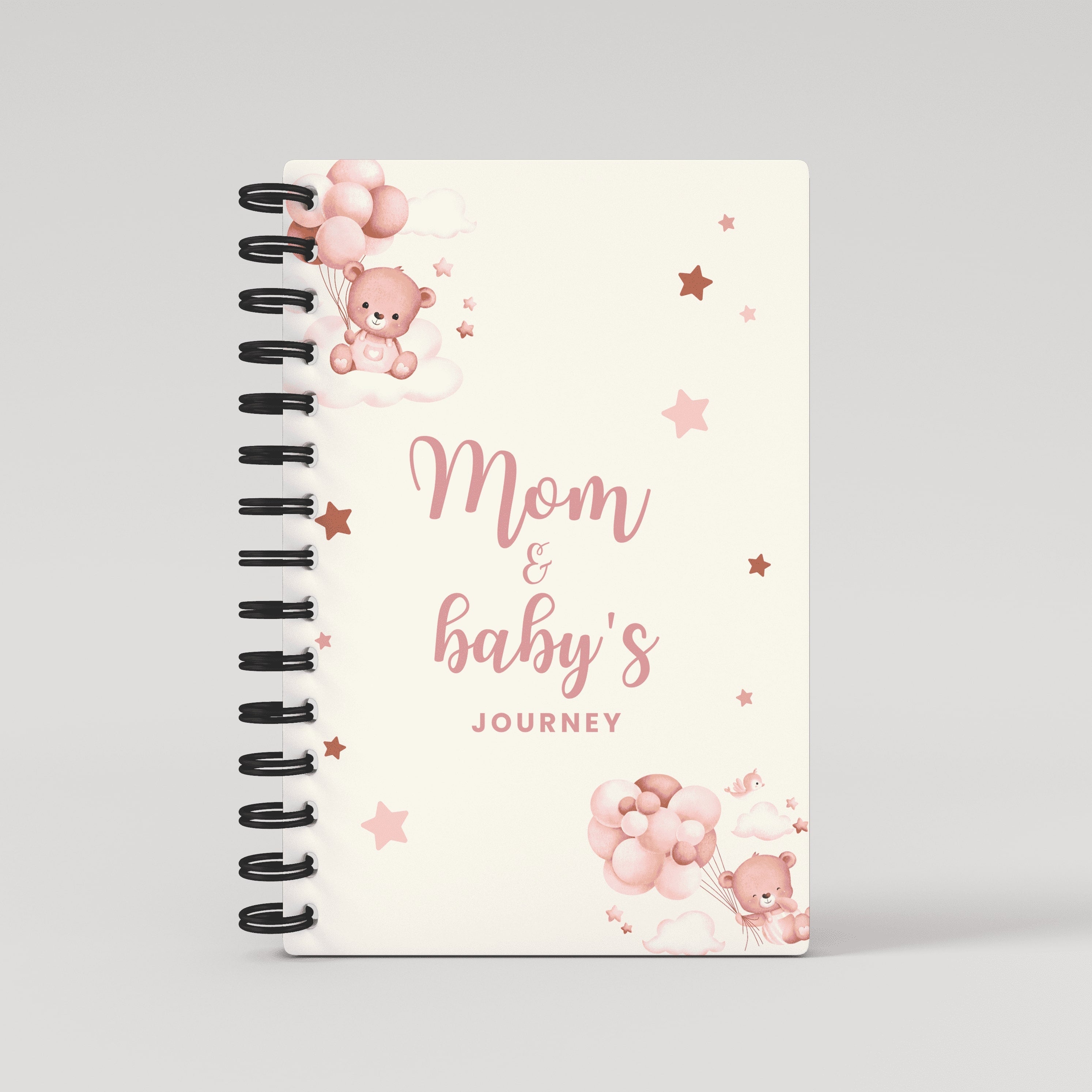 Mom & Baby's Journey Pink Balloons - Pregnancy Planner