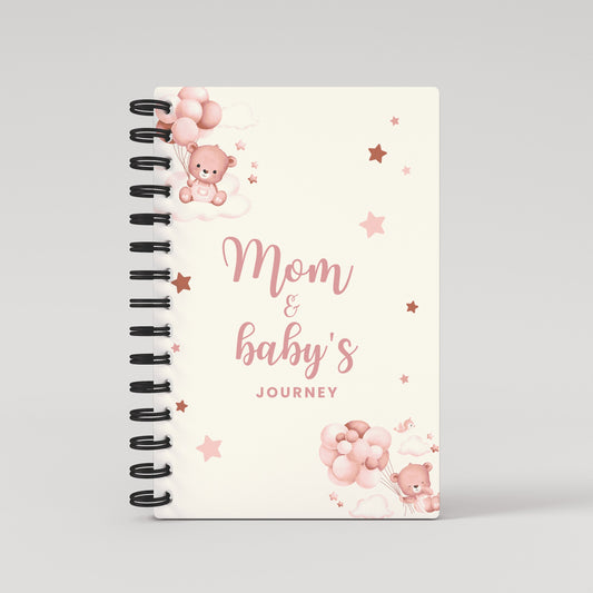 Mom & Baby's Journey Pink Balloons - Pregnancy Planner