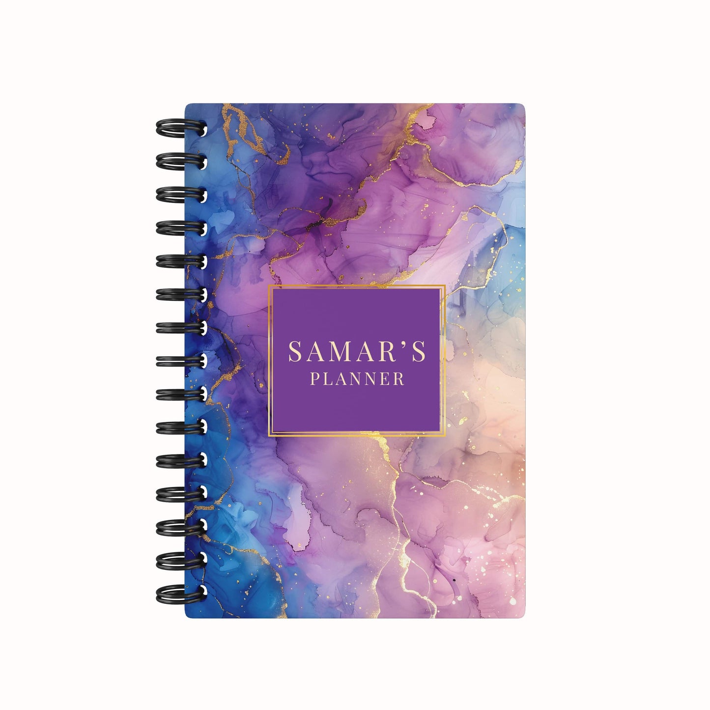 Purple Blue Marble 2026 Weekly Planner