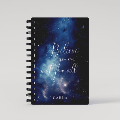 Blue Universe Quote 2025 Daily Planner