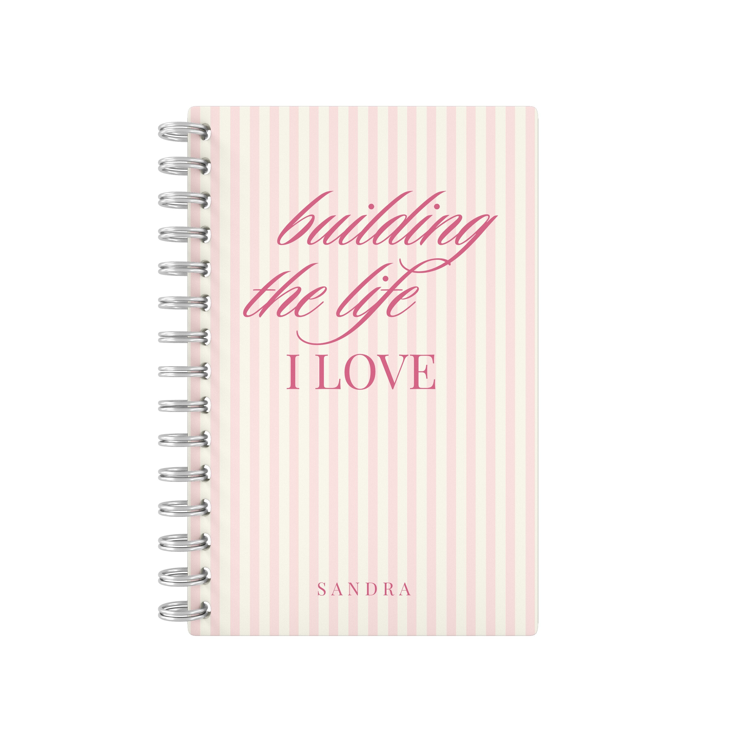 Building The Life I Love Coquette Pink - Student Planner