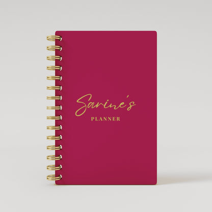 Name Solid Foil 2025 Weekly Planner