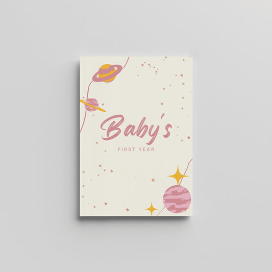 Baby's First Year Pink - Milestones Book