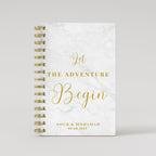 Let the Adventure Begin - Gold Foil Wedding Planner