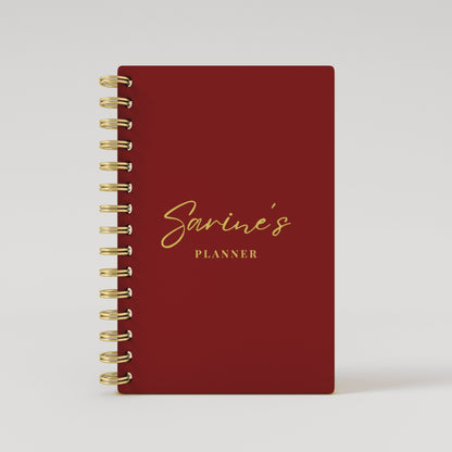 Name Solid Foil 2025 Weekly Planner