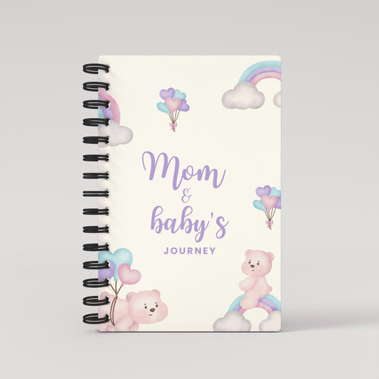 Mom & Baby's Journey Purple  Balloons - Pregnancy Planner