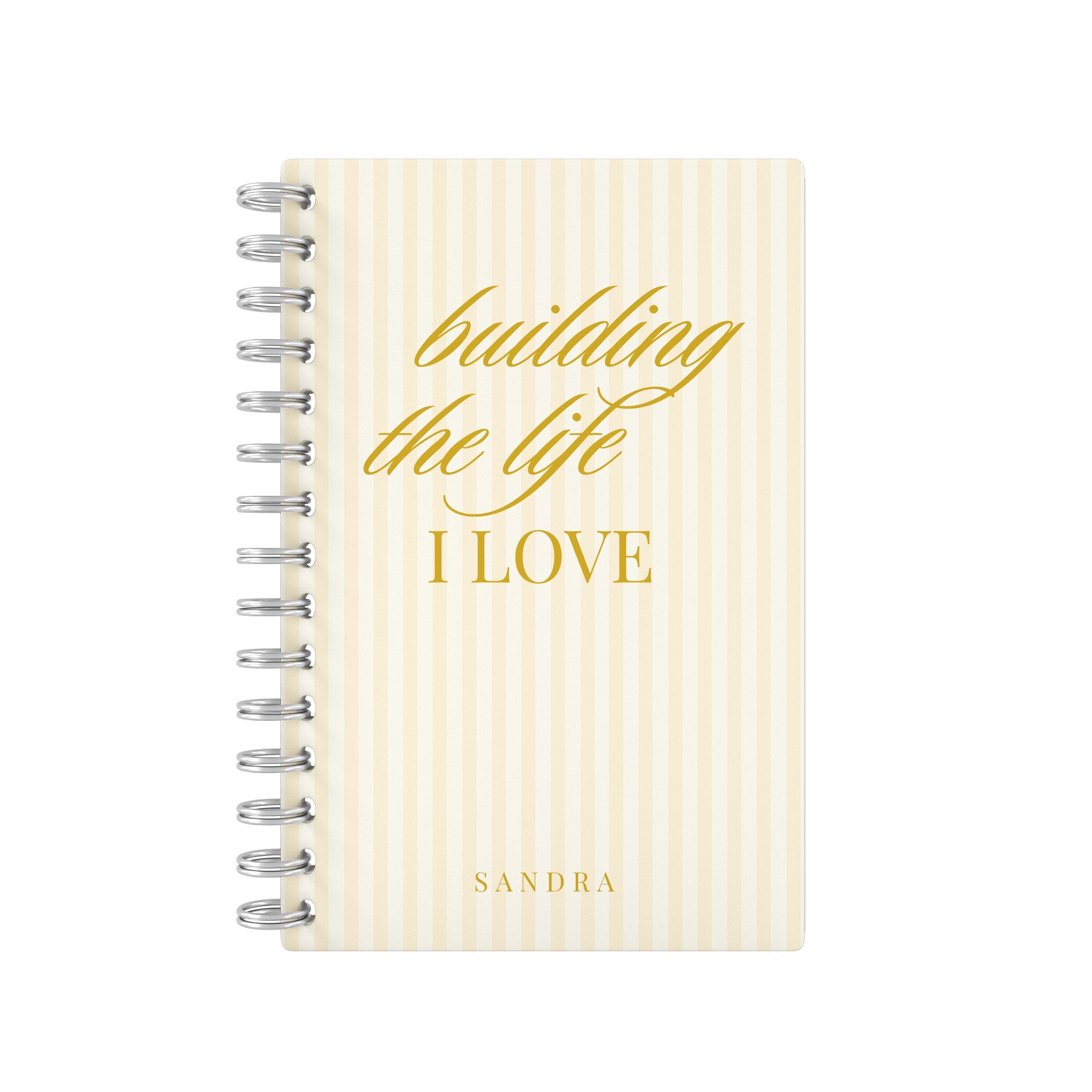 Building The Life I Love Coquette Yellow - Student Planner