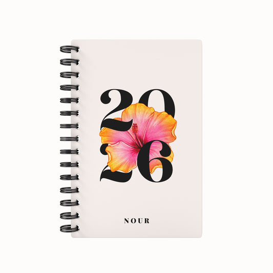 Blooming 2026 Desk Planner - Yellow