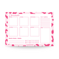 Leopard Print Pink Weekly DeskPad