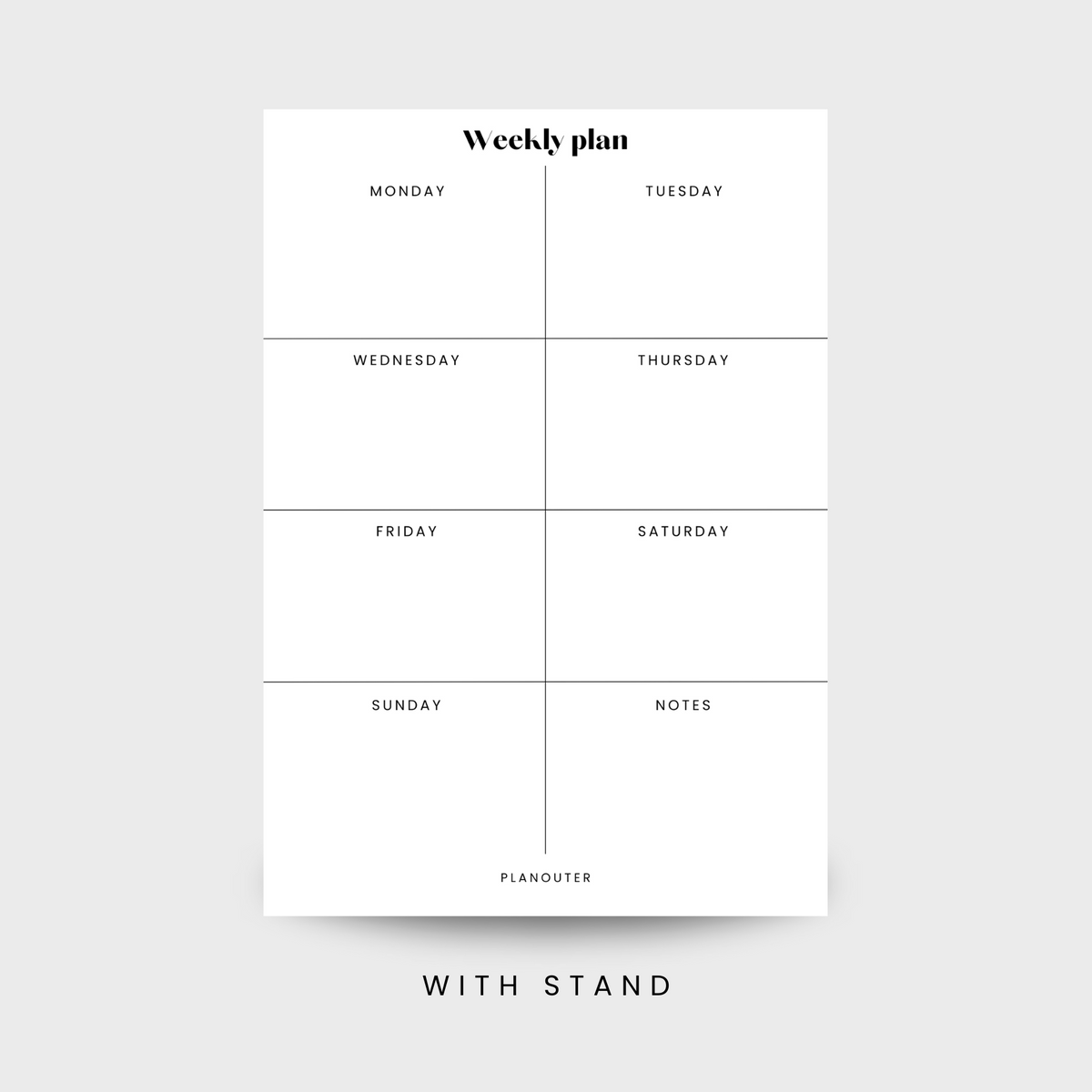 Weekly Planner - Acrylic Board