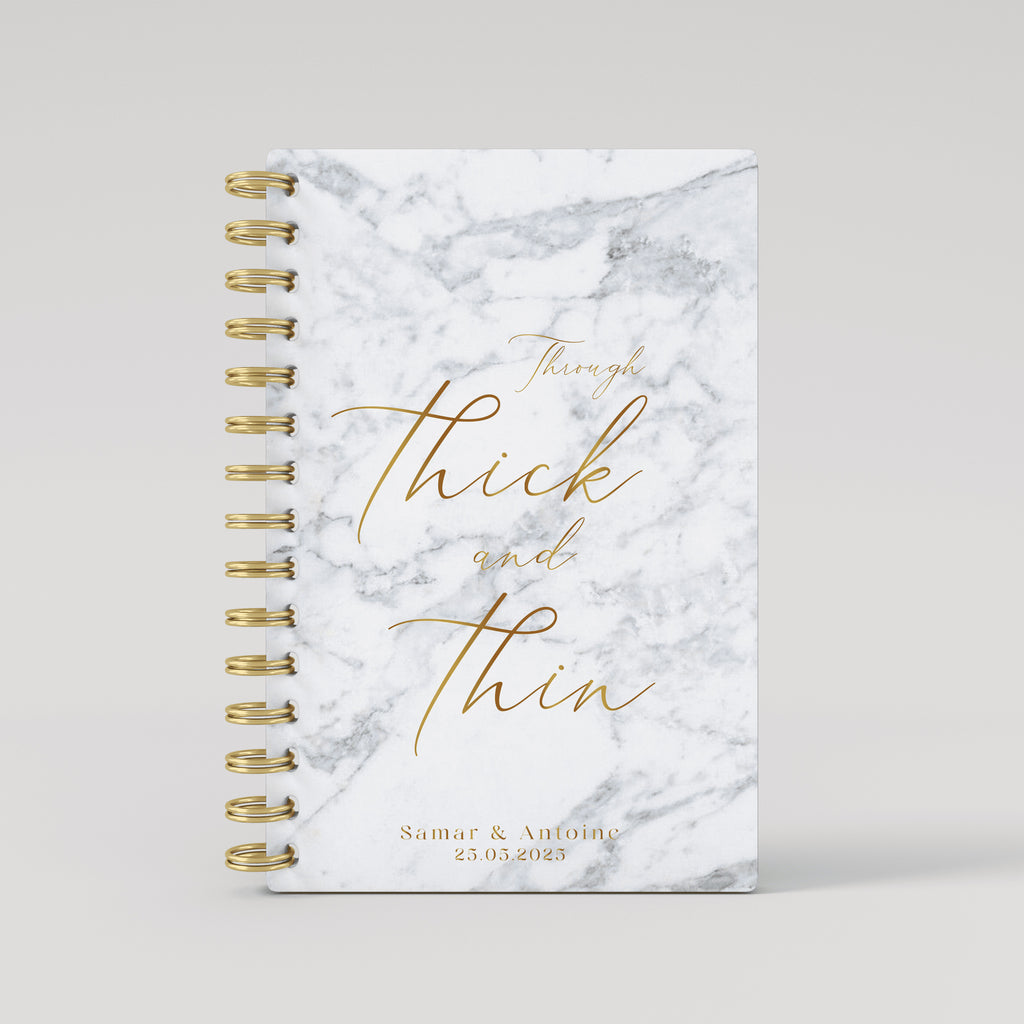Thick & Thin - Gold Foil Wedding Planner