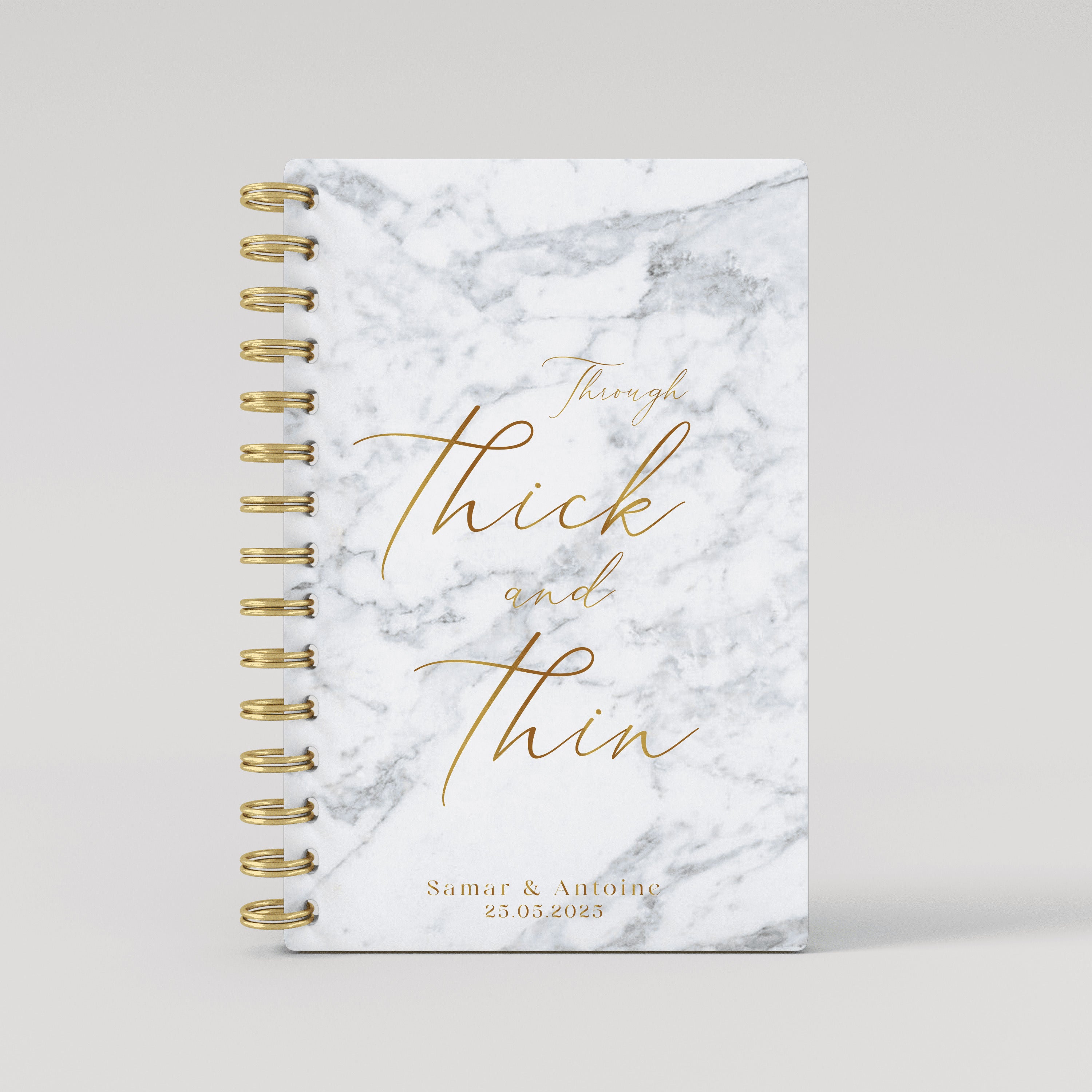 Thick & Thin - Gold Foil Wedding Planner