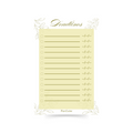 Bridal Deadlines Golden Notepad