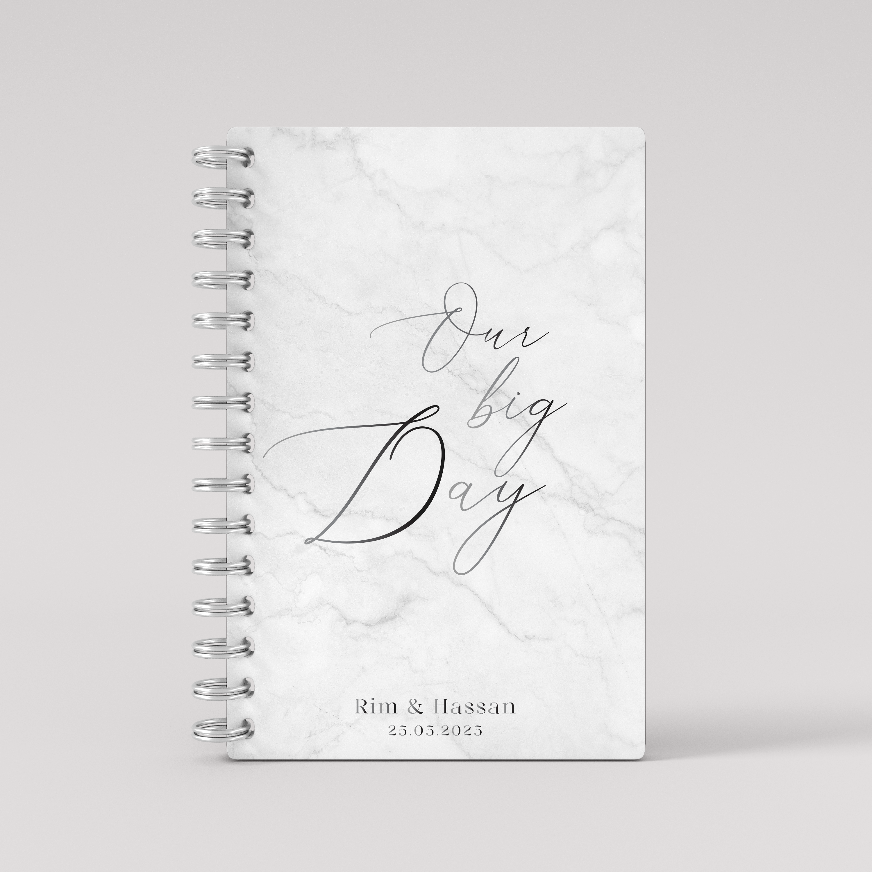 Our Big day - Silver - Silver Foil Wedding Planner
