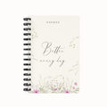Simple Flower Purple Lined Notebook