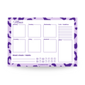 Leopard Print Purple Weekly DeskPad