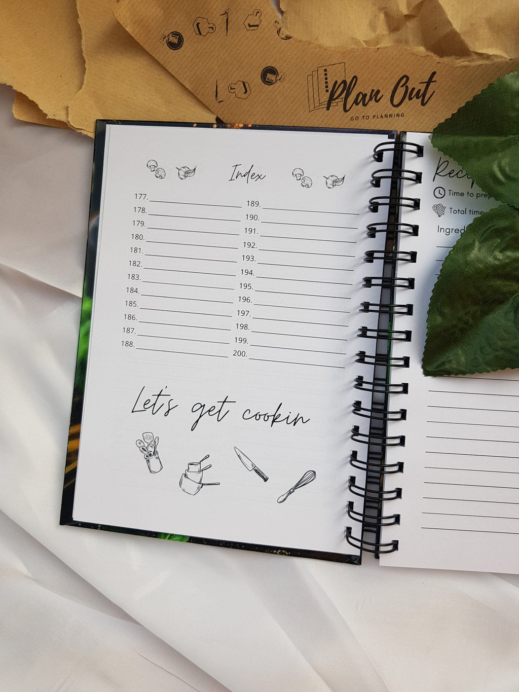 Blue Cooking Recipe Book
