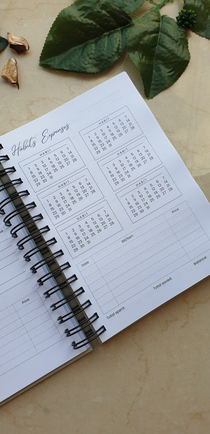Green Purple Hue Marble 2024 Daily Planner