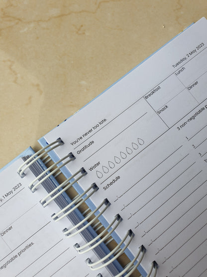 Aqua Hue 2024 Daily Planner