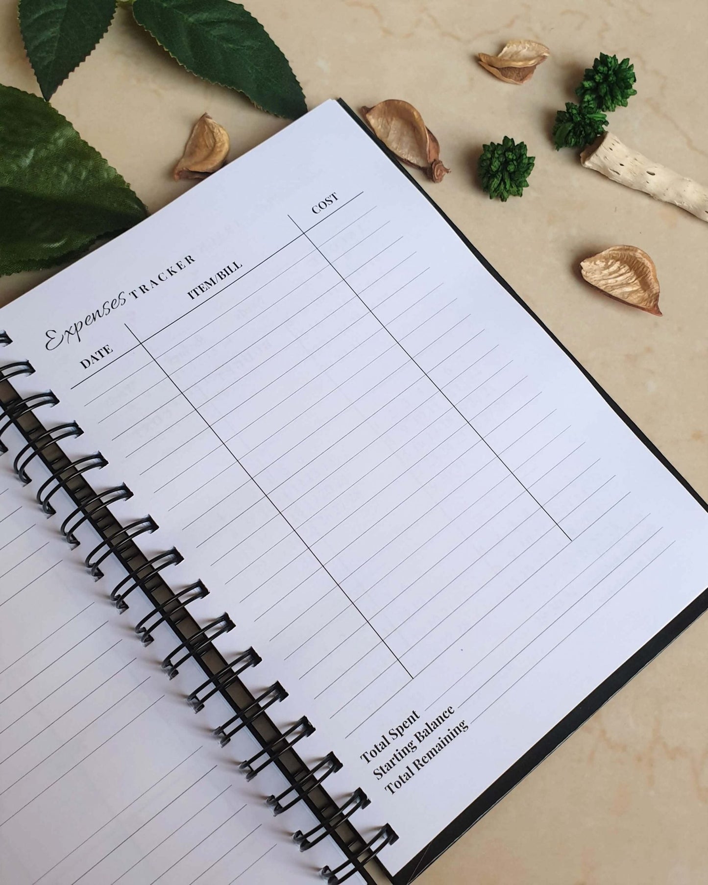 Green Gold Hue Marble 2024 Weekly Planner