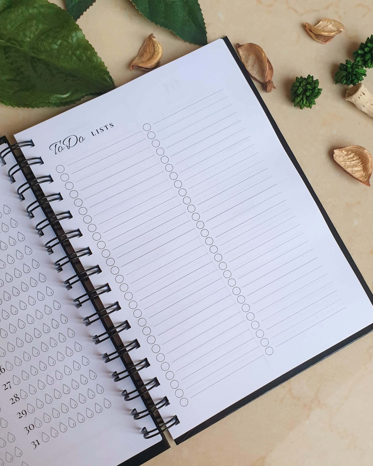 Tropical Marble 2024 Weekly Planner