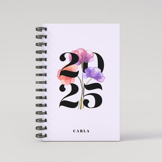 Blooming Purple 2025  Daily Planner