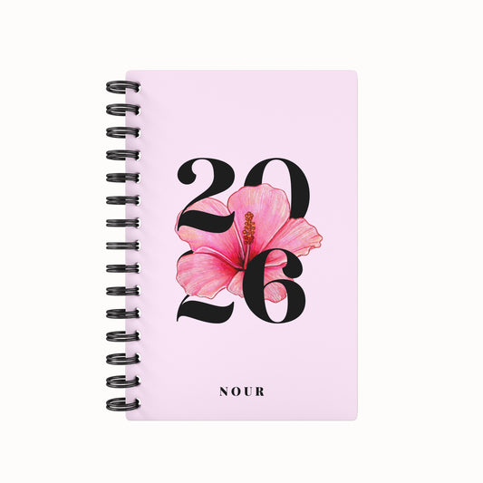 Blooming 2026 Weekly Agenda - Pink