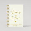 Names Diamond - Beige - Gold Foil Wedding Planner