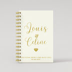 Names Diamond - Beige - Gold Foil Wedding Planner