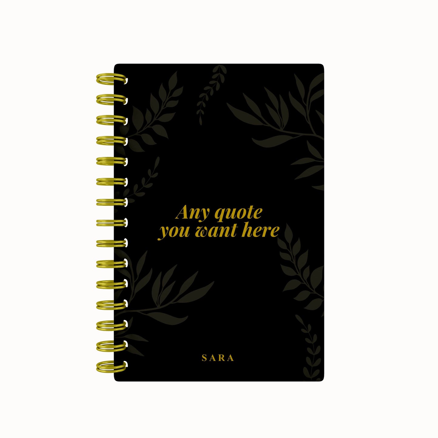Any Quote Foliage Foil Undated Daily Planner