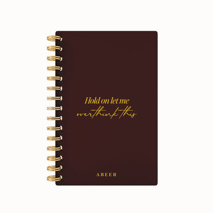 Overthinking Foil 2026 Daily Planner