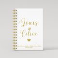 Names Diamond - White - Gold Foil Wedding Planner