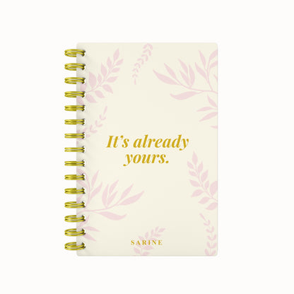 Any Quote Foliage Foil Lined Notebook