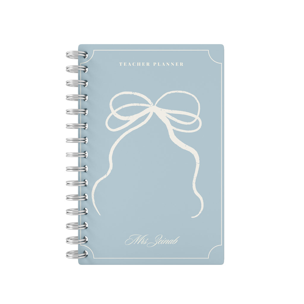 Vintage Bow Blue - Teacher Planner