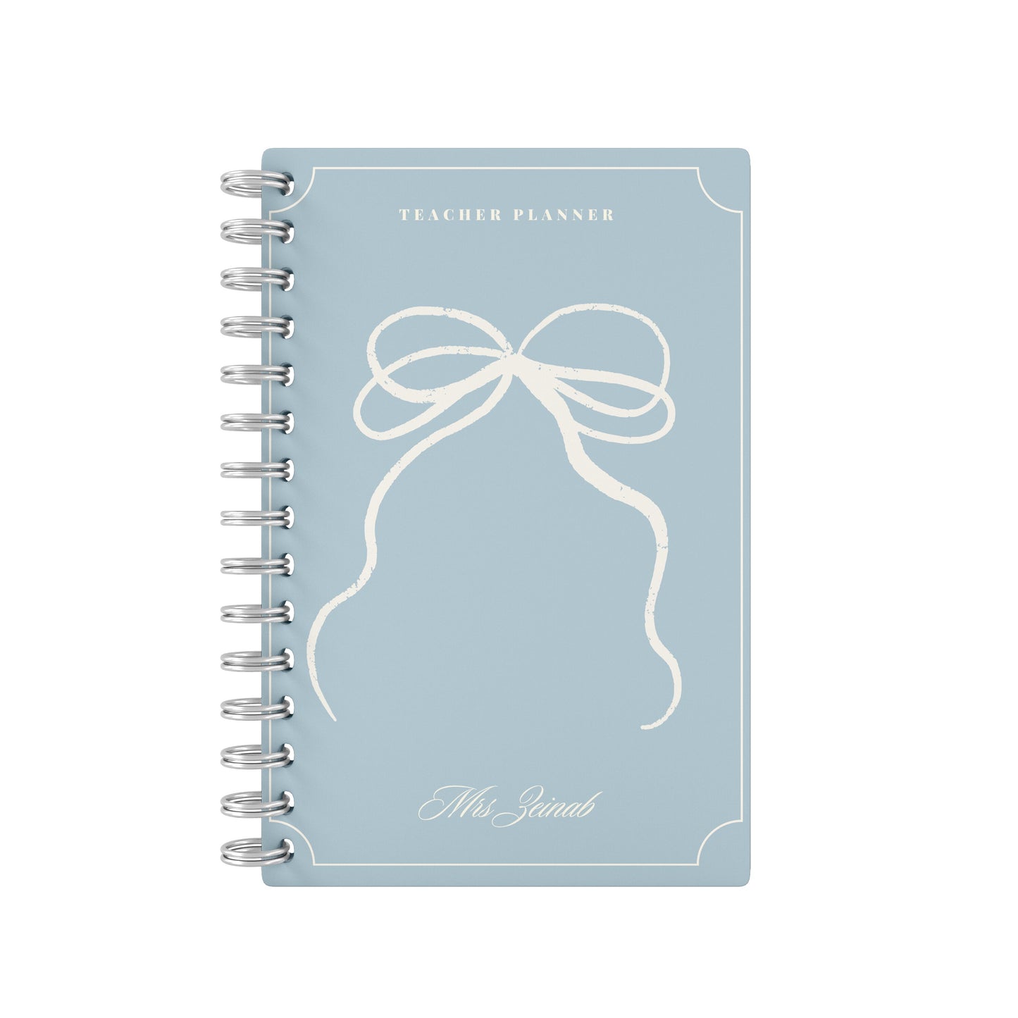 Vintage Bow Blue - Teacher Planner