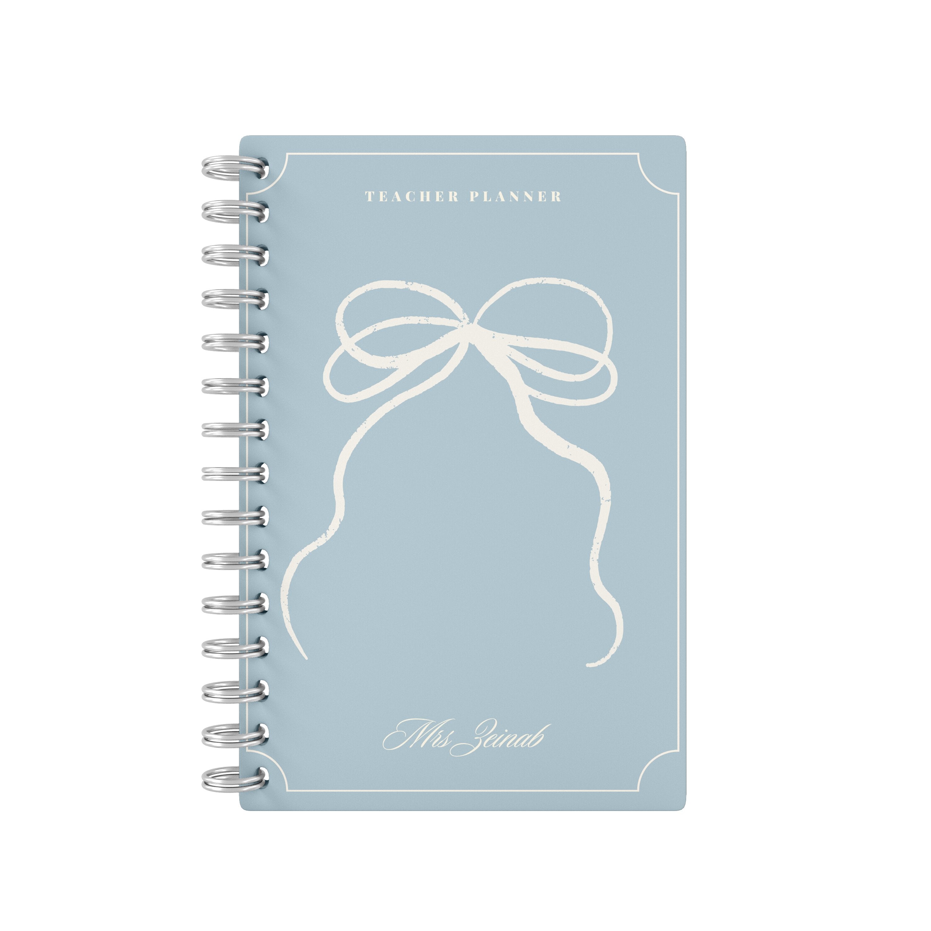 Vintage Bow Blue - Teacher Planner