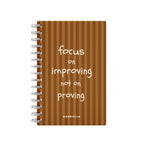 Focus On Improving Not On Proving Brown - Student Planner