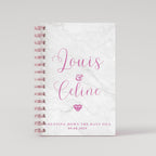 Names Diamond - Rose Gold Foil Wedding Planner