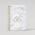 Our Big day - White Marble - Gold Foil Wedding Planner