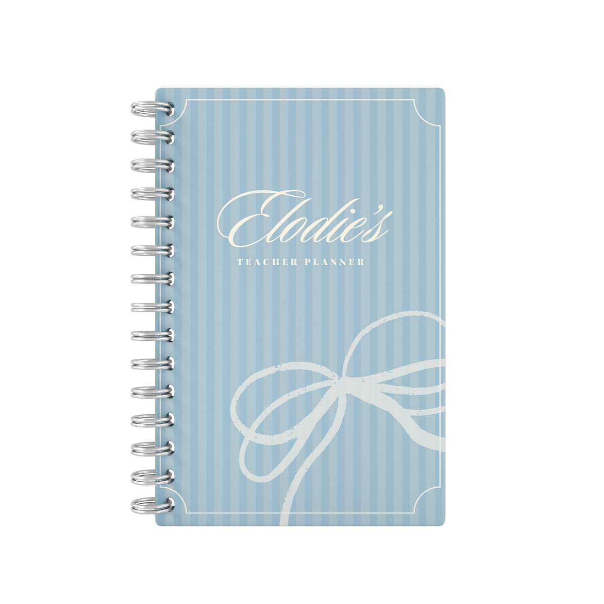 Vintage Name Blue - Teacher Planner