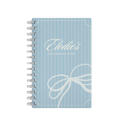 Vintage Name Blue - Teacher Planner