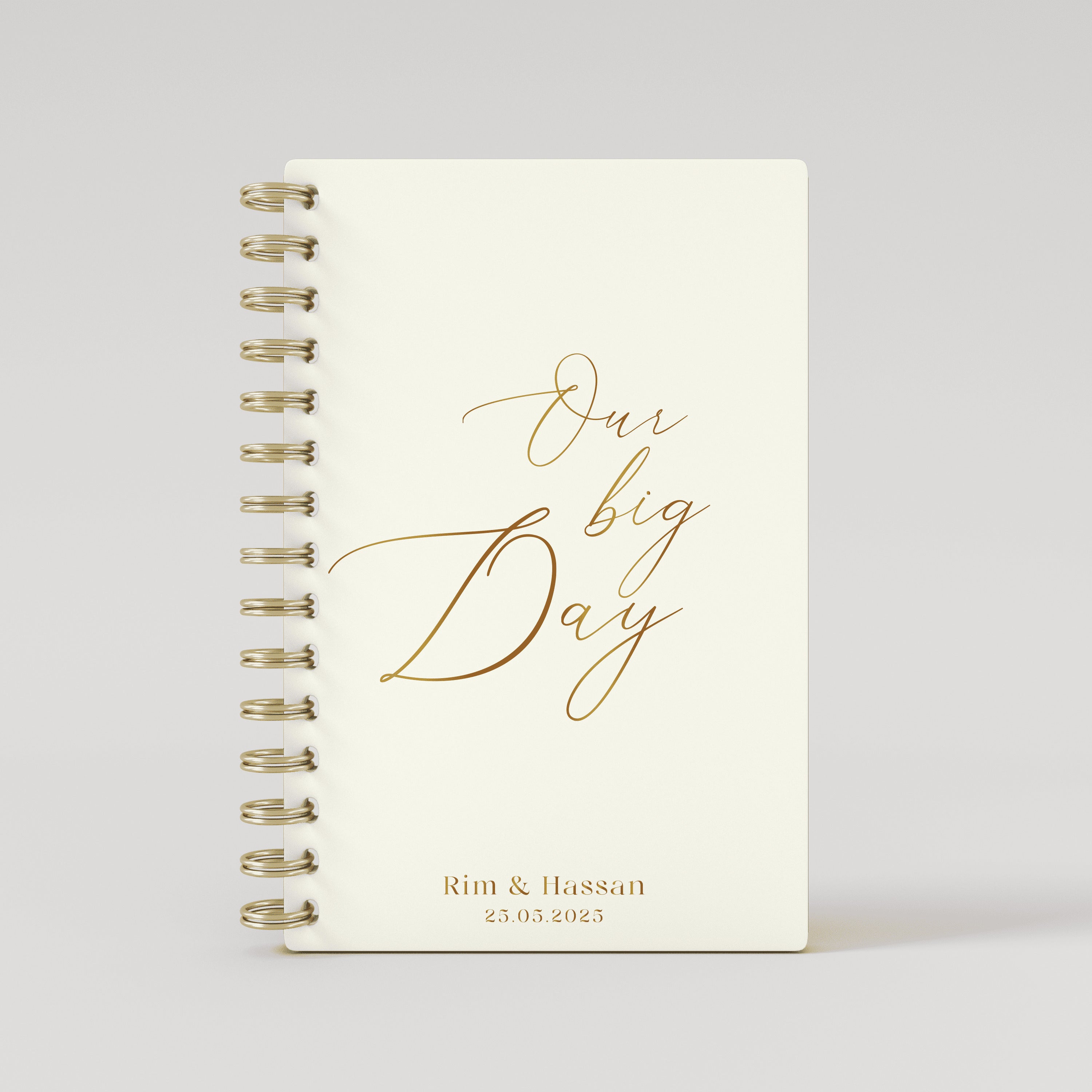Our Big Day - Beige Foil Wedding Planner