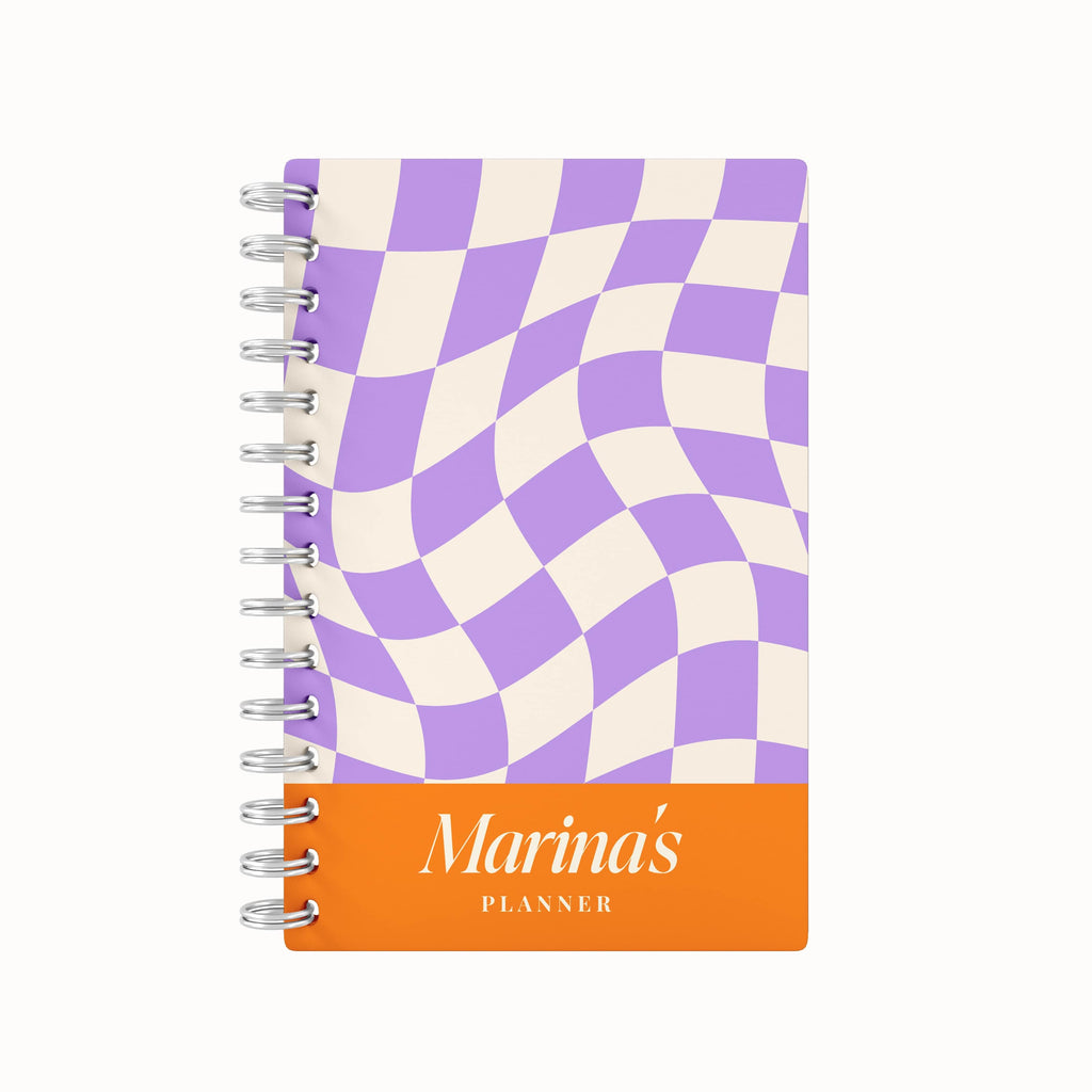 Checkered Tiles Name 2026 Weekly Planner